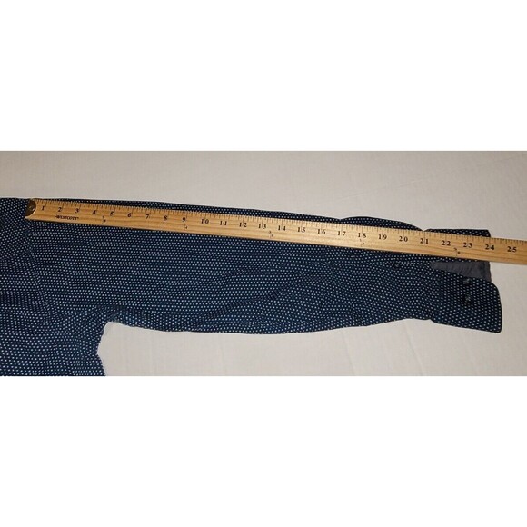 Beverly Hills Polo Club Button Up Shirt Mens XL Blue Pattern Long Sleeve - Picture 9 of 15